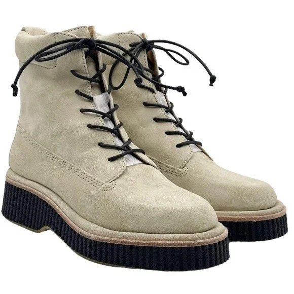 NWT Rag & Bone Boots Sloane Lace-Up Boot Paloma Beige Suede Shoes Women’s Size 8